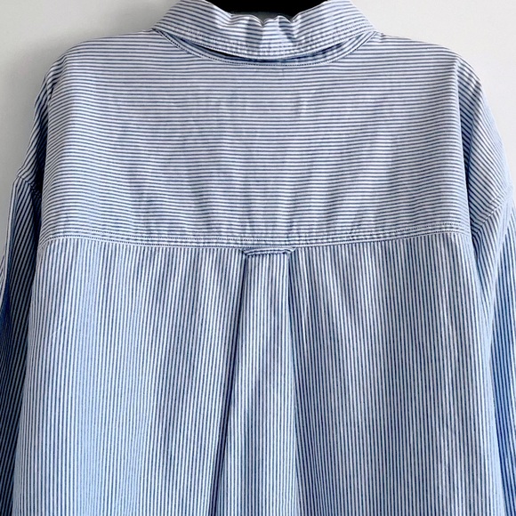 Chaps big & tall stripe cotton long sleeve button down shirt 3XB / 3TF - Picture 4 of 12